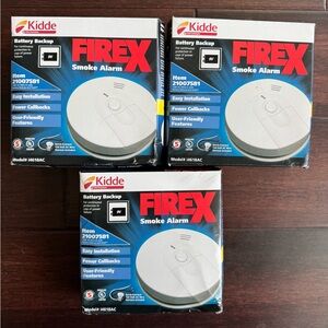 (3-Pack) Kidde FireX i4618AC Smoke Alarm 120V Hardwired Battery Backup New INBOX
